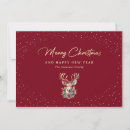 Search for reindeer christmas cards Gold