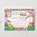 Search for girl monkey birthday invitations Brown