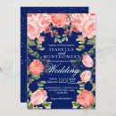 Search for navy and coral wedding invitations Pretty