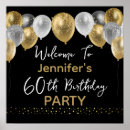 Search for 60th birthday signs Glitter