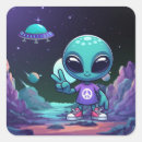 Search for peace alien stickers Ufo