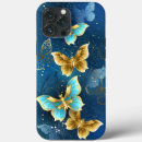 Search for golden butterfly iphone cases Blue