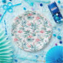 Search for flamingo paper plates Tropical