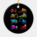 Search for construction vehicle christmas tree decorations Excavator