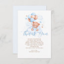 Search for bear baby shower thank you cards Its a boy