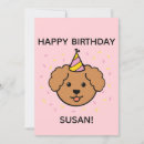 Search for poodle birthday cards Puppy