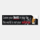 Search for butts bumper stickers Cigarette