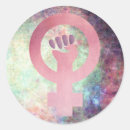 Search for feminist symbol stickers Pink
