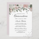 Search for pink and silver quinceanera invitations Watercolor