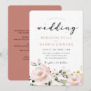 Search for blush pink floral wedding invitations Calligraphy