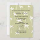 Search for palm bridal shower invitations Green