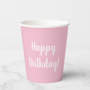 Search for pink paper cups Typography