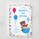 Search for baby bear birthday invitations For kids