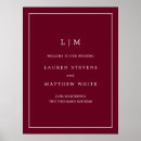 Search for burgundy wedding posters Elegant