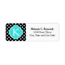 Search for monogram quatrefoil return address labels Blue