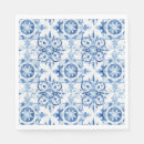 Search for blue tile napkins Abstract
