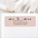 Search for pink and black return address labels Calligraphy