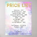 Search for price list posters Modern