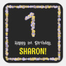 Search for flower 1st birthday stickers Flowers