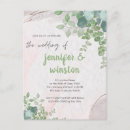 Search for emerald blue wedding invitations Simple elegant calligraphy script