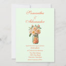 Search for peach and green wedding invitations Flowers