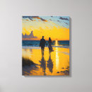 Search for romantic beach canvas prints Couple