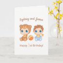 Search for boy twin birthday cards Baby