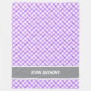 Search for gender neutral blankets Purple