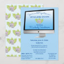 Search for virtual baby boy shower invitations Elephant