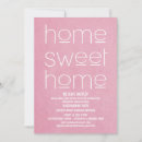 Search for pink housewarming party invitations Moving