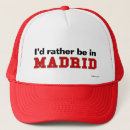 Search for red white spain hats Madrid