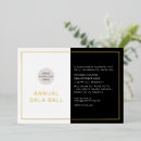 Search for black tie dinner invitations Sophisticated