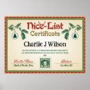 Search for santas nice list certificate Father christmas