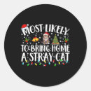 Search for stray stickers Santa
