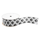 Search for dog paw prints ribbon Black