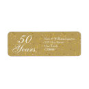 Search for 50th anniversary return address labels Stylish