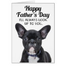 Search for bulldog fathers day cards From the dog