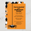 Search for modern halloween invitations Spiders