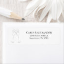Search for champagne return address labels Minimalist