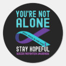 Search for suicide prevention ribbon stickers Mental disorder
