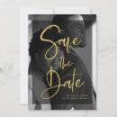 Search for black gold save the dates Elegant