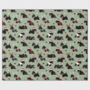 Search for scottish terrier christmas wrapping paper Santa