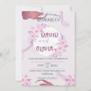Search for pink and purple wedding invitations Typography