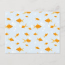 Search for fish swimming postcards Goldfish