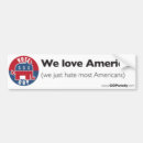 Search for love america bumper stickers Party