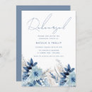 Search for dusty blue floral rehearsal dinner invitations Modern