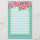 Search for pink flowers stationery paper Daisy