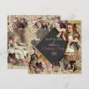 Search for alice in wonderland save date invitations Vintage