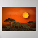 Search for african sunset art Savanna