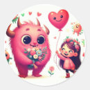 Search for girl monster stickers Cute